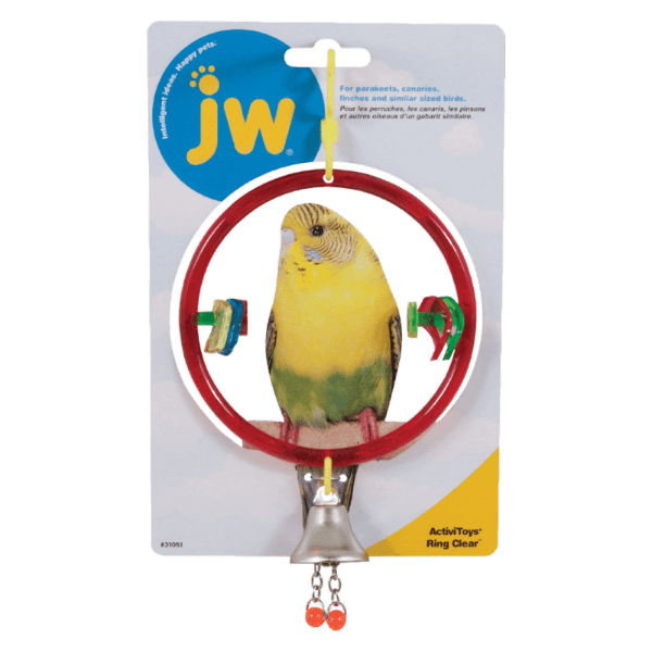 JW Activitoys Ring Clear Bird Toy