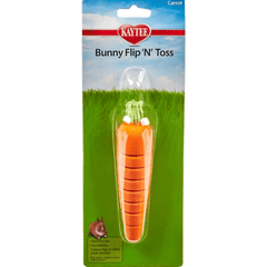 Kaytee Bunny Flip-N-Toss Carrot Toy