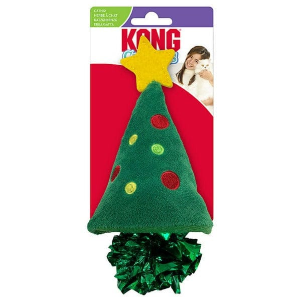KONG Holiday Crackles Christmas Tree Cat Toy