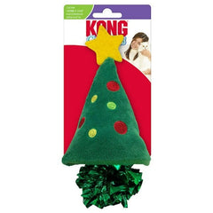 KONG Holiday Crackles Christmas Tree Cat Toy