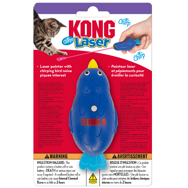 KONG Laser Chirps Bird Cat Toy