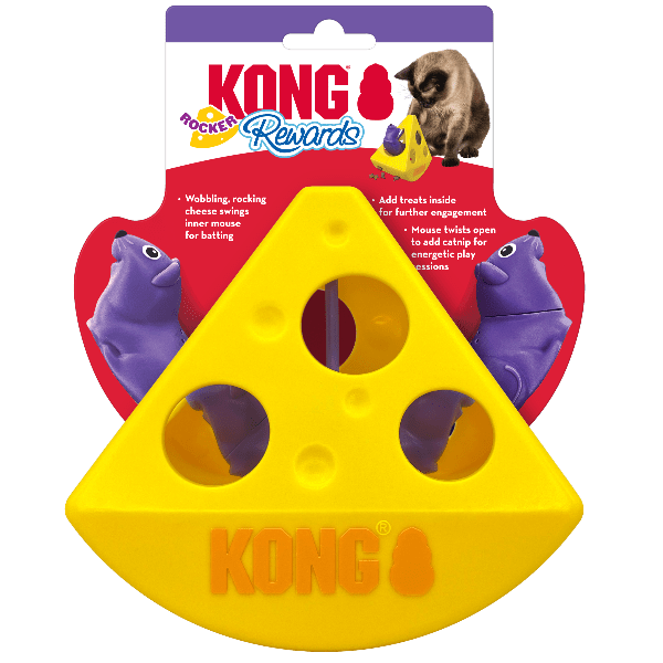 KONG Rewards Rocker Cheese Cat Toy