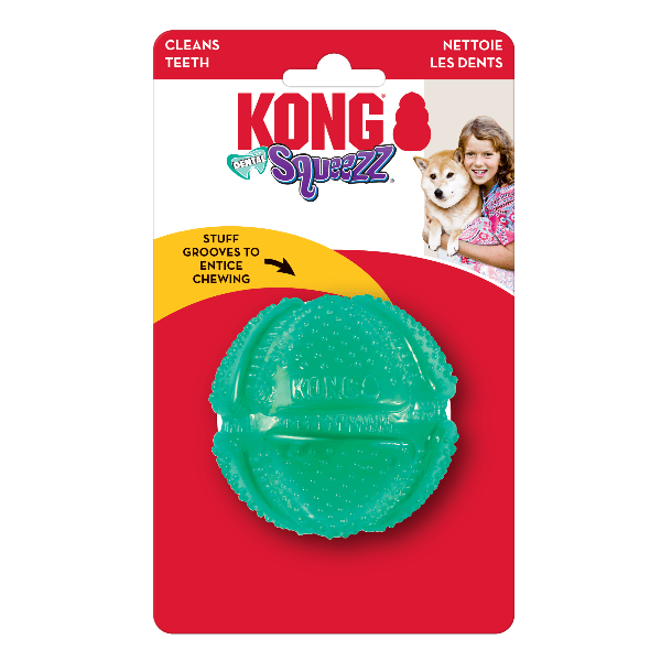 KONG Squeezz Dental Ball Dog Toy