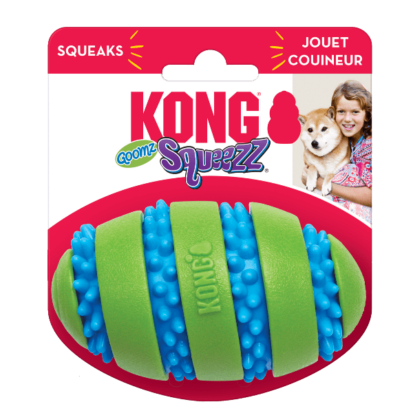 KONG Squeezz Goomz Football Dog Toy