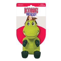 KONG Wiggi Alligator Dog Toy