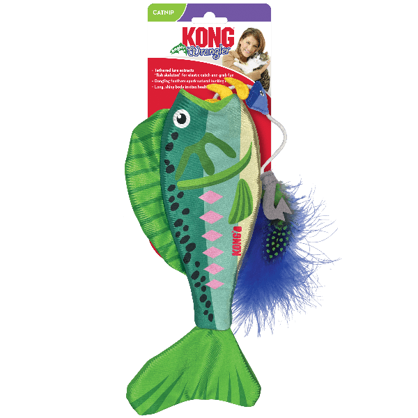 KONG Wrangler Angler Fish Cat Toy