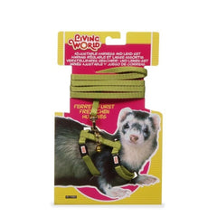 Living World Adjustable Green Harness and Lead Set for Ferrets