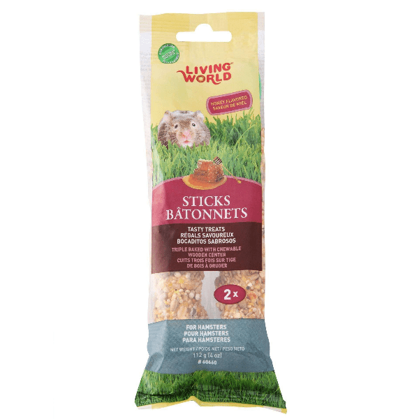 Living World Honey Flavour Hamster Treat Sticks