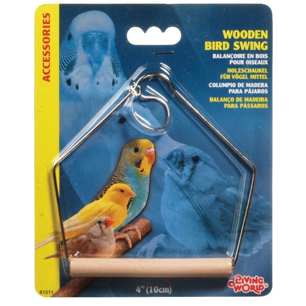 Living World Medium Wooden Perch Swing