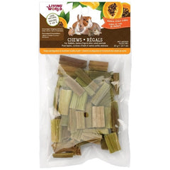 Living World Papaya Stalk Cubes Chews for Small Animals