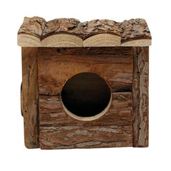 Living World TreeHouse Real Wood Cabin Hide for Small Animals