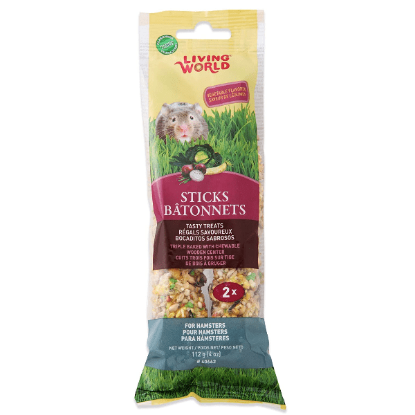Living World Vegetable Flavour Hamster Treat Sticks