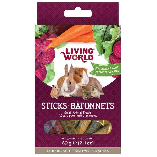 Living World Vegetable Flavour Sticks Small Animal Treats