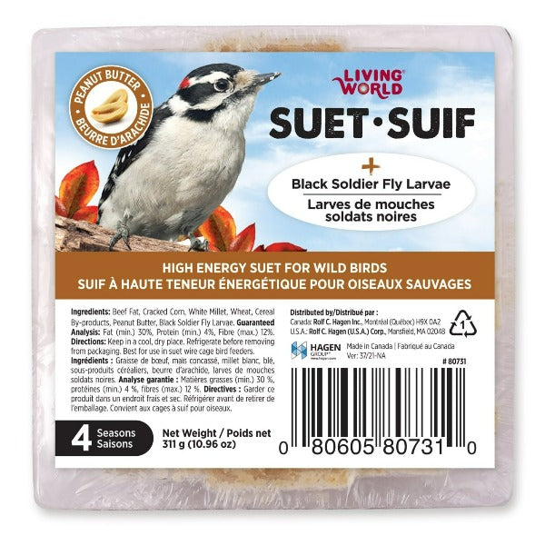 Living World Wild Bird Suet - Peanut Butter