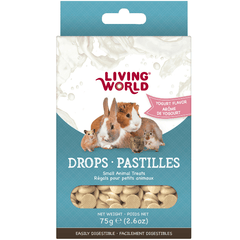 Living World Yogurt Flavour Drops Small Animal Treats