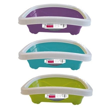 M-PETS Memphis Cat Litter Tray with Rim