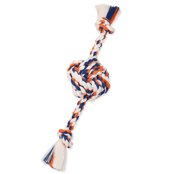 Mammoth Flossy Chews Rope Ball with Rope Ends Dog Toy