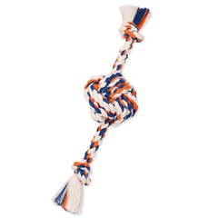 Mammoth Flossy Chews Rope Ball with Rope Ends Dog Toy