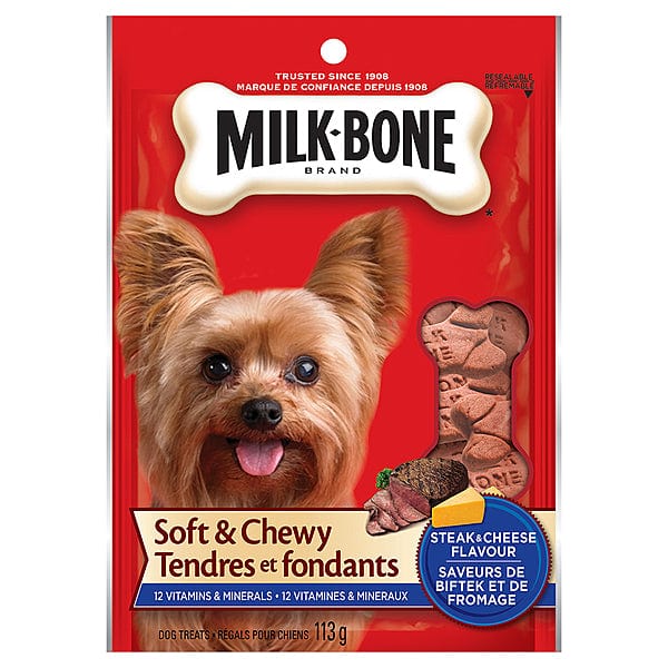 Milk-Bone Steak & Cheese Flavour Soft & Chewy Dog Treats