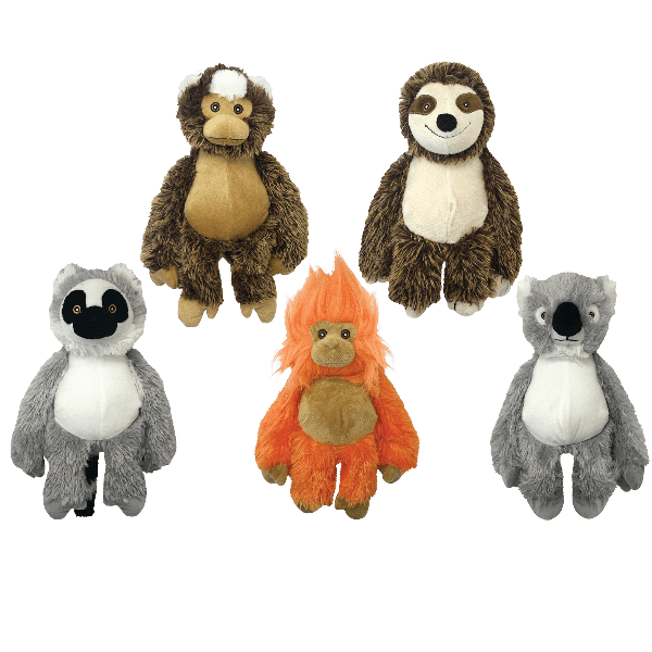 Multipet Bark Buddy Animals Assorted Dog Toy