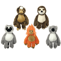 Multipet Bark Buddy Animals Assorted Dog Toy