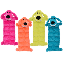 Multipet Loofa Dog Squeaker Mat Assorted Dog Toy