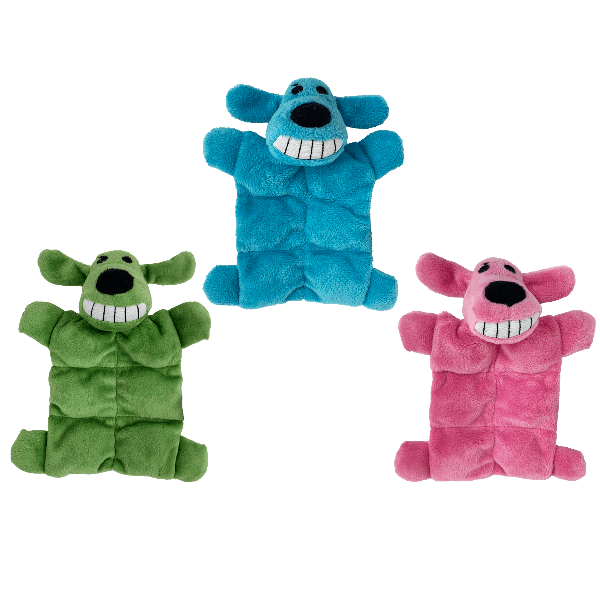 Multipet Mini Loofa Dog Squeaker Mat Assorted Dog Toy