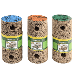 Multipet Scratch and Play Roller Cat Toy with Catnip