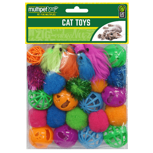 Multipet Value Pack Cat Toys 24 Piece