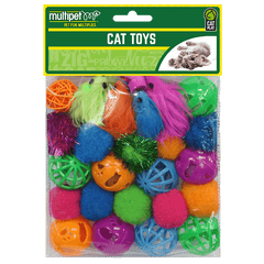 Multipet Value Pack Cat Toys 24 Piece