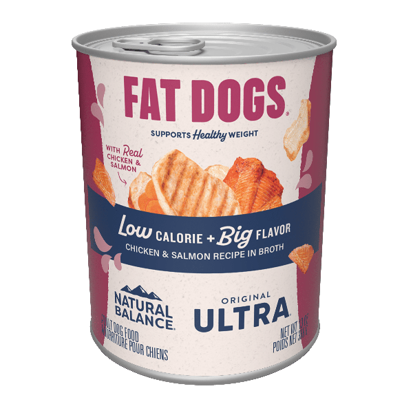 Natural Balance Fat Dogs Chicken & Salmon Recipe in Broth Canned Dog Food