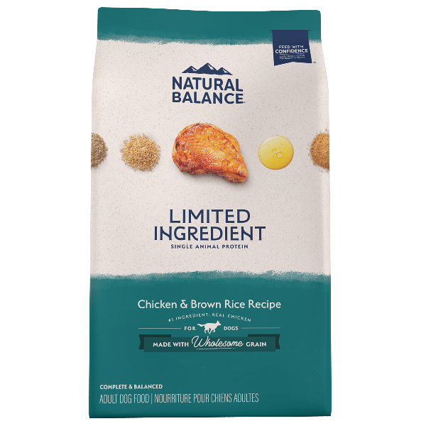 Natural Balance Limited Ingredient Chicken & Brown Rice Recipe Dry Dog Food, 24lb