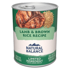 Natural Balance Limited Ingredient Lamb & Brown Rice Recipe Canned Dog Food