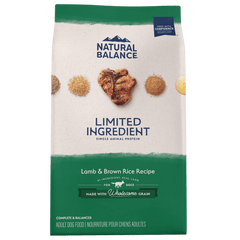 Natural Balance Limited Ingredient Lamb & Brown Rice Recipe Dry Dog Food