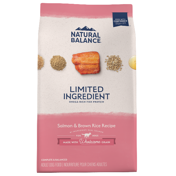 Natural Balance Limited Ingredient Salmon & Brown Rice Recipe Dry Dog Food, 24lb