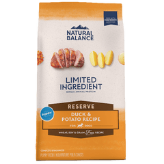 Natural Balance Reserve Grain Free Duck & Potato Puppy Recipe Dry Dog Food
