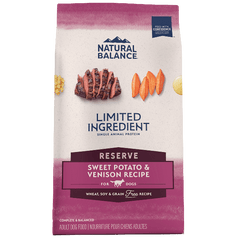 Natural Balance Reserve Grain Free Sweet Potato & Venison Recipe Dry Dog Food
