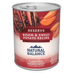 Natural Balance Reserve Limited Ingredient Bison & Sweet Potato Recipe Canned Dog Food