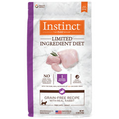 Instinct Limited Ingredient Diet Real Rabbit Recipe Dry Cat Food, 4.5lb