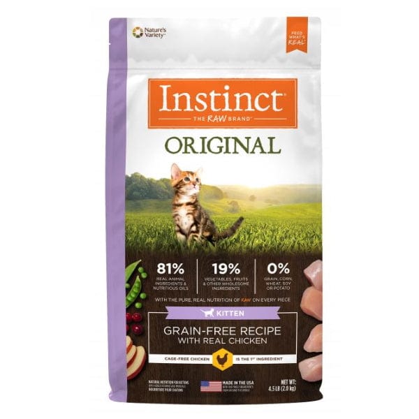 Instinct Original Real Chicken Recipe Dry Kitten Food, 4.5lb