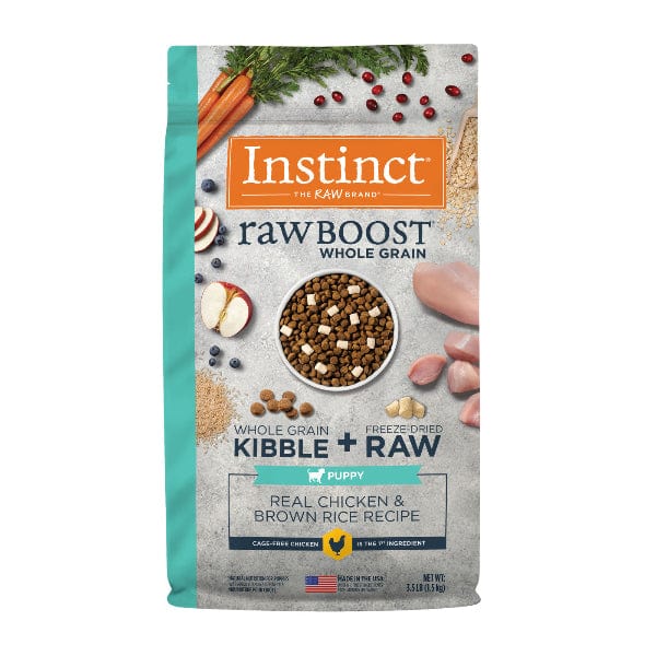 Instinct Raw Boost Whole Grain Real Chicken & Brown Rice Puppy Recipe Dry Food, 3.5lb