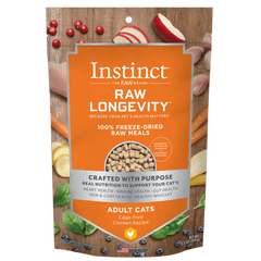 Instinct Raw Longevity Chicken Recipe 100% Freeze Dried Cat Food, 9.5oz