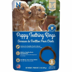 N-Bone Puppy Teething Rings; Peanut Butter Flavour
