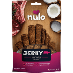 Nulo Freestyle Beef Recipe with Coconut Jerky Strips Dog Treats