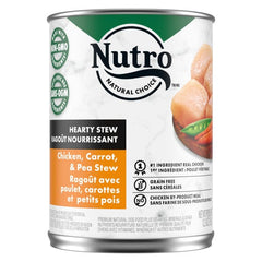 Nutro Chicken, Carrot & Pea Hearty Stew Adult Canned Dog Food, 12.5oz