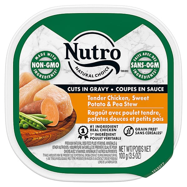 Nutro Tender Chicken, Sweet Potato & Pea Stew Cuts in Gravy Wet Dog Food