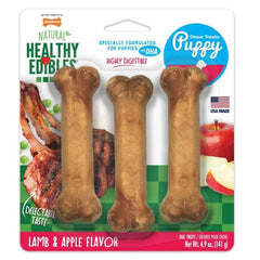 Nylabone Healthy Edibles Lamb & Apple Flavour Regular Puppy Chews