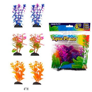 Aquaplant 3.5in Betta Various Colors 6pc Bag