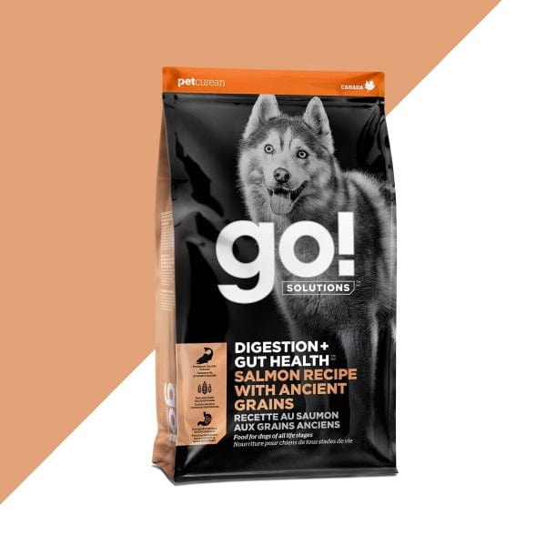 Go! Solutions Digestion + Gut Health, Salmon Recipe with Ancient Grains Dry Dog Food