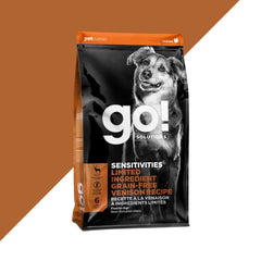 Go! Solutions Sensitivities Limited Ingredient Grain Free Venison Recipe Dry Dog Food, 22lb